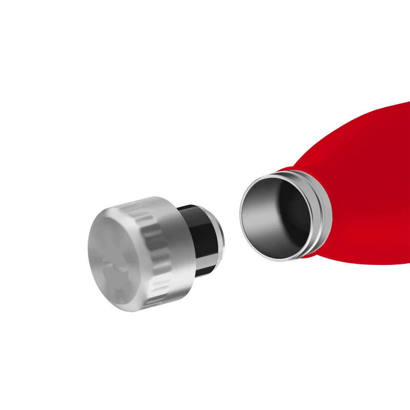 FLSK Trinkflasche aus Edelstahl, red, 750ml, 28,6cm hoch