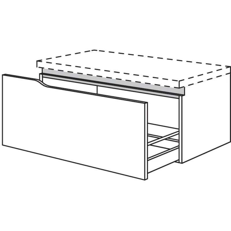 nobilia Abschluss-Auszugschrank Curve NBUAAC90-43 90 cm