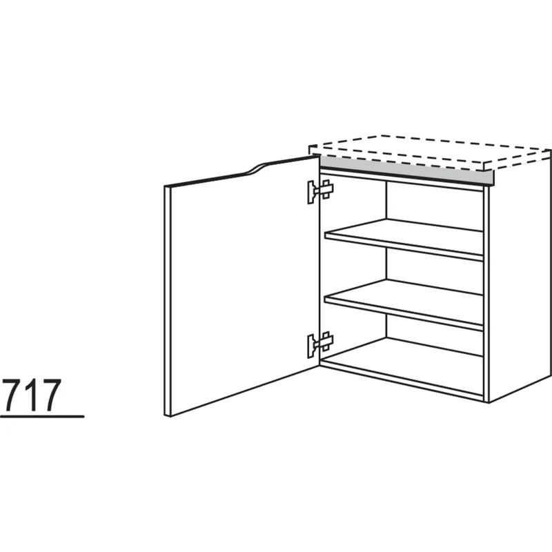 nobilia Abschluss-Sideboard Curve NBSAC45-72 45 cm
