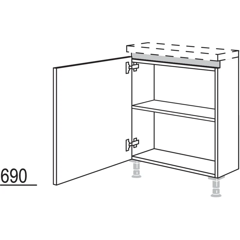 nobilia Rahmenteil für Inselplanungen NURTI40 40 cm