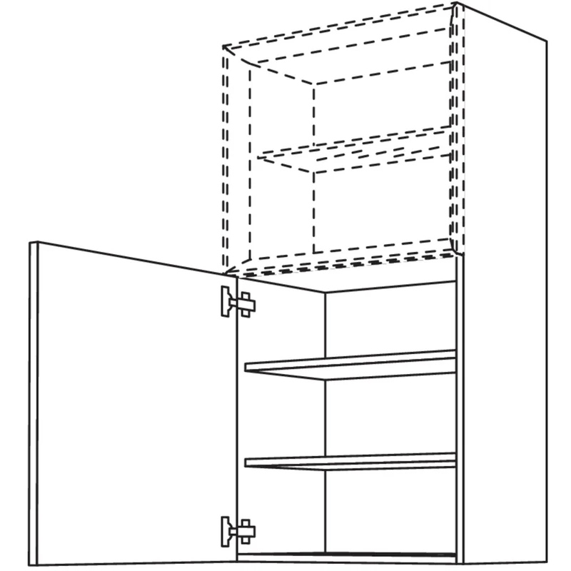nobilia Wandschrank für Regaleinsatz Case WDCO60-130 60 cm