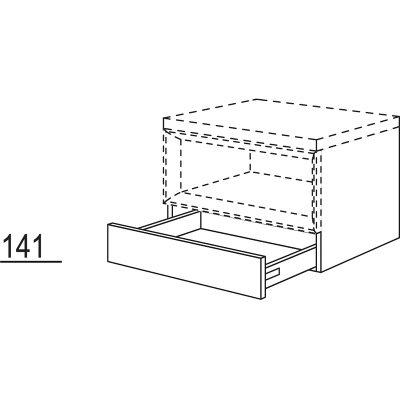 nobilia Schubkastenschrank für Regaleinsatz Case BUSC60-43 60 cm