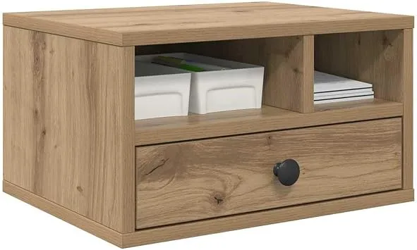 vidaXL Druckerständer Artisan-Eiche 40 x 32 x 24 cm Holzwerkstoff