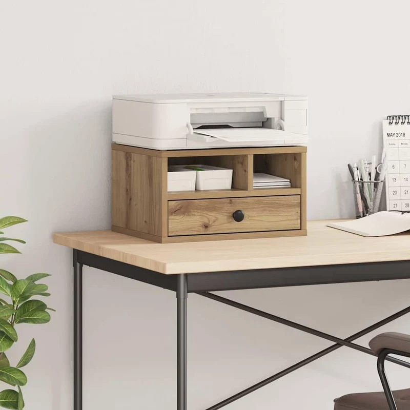 vidaXL Druckerständer Artisan-Eiche 40 x 32 x 24 cm Holzwerkstoff