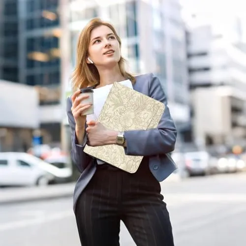 Leathario Schreibmappe A4 mit 5er Register DIN A4，Konferenzmappe mit 4 Ringbuch，Dokumentenmappe mit Reißverschluss,Ordner für Meeting, Business,Mappe für Geschäftsreisen
