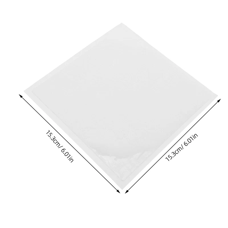 8 Stück Ecktaschen aus PVC Transparente Selbstklebende 15x15cm