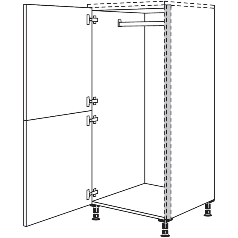 nobilia Highboard Garderobenschrank NHSWG60 60 cm