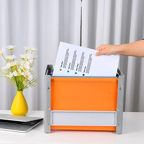 15 Stück PVC-Aktenschrank A4 Hängeregistraturen mit Tabs und Einsätzen für Büro, Schule, Schreibtisch, Aktenaufbewahrung
