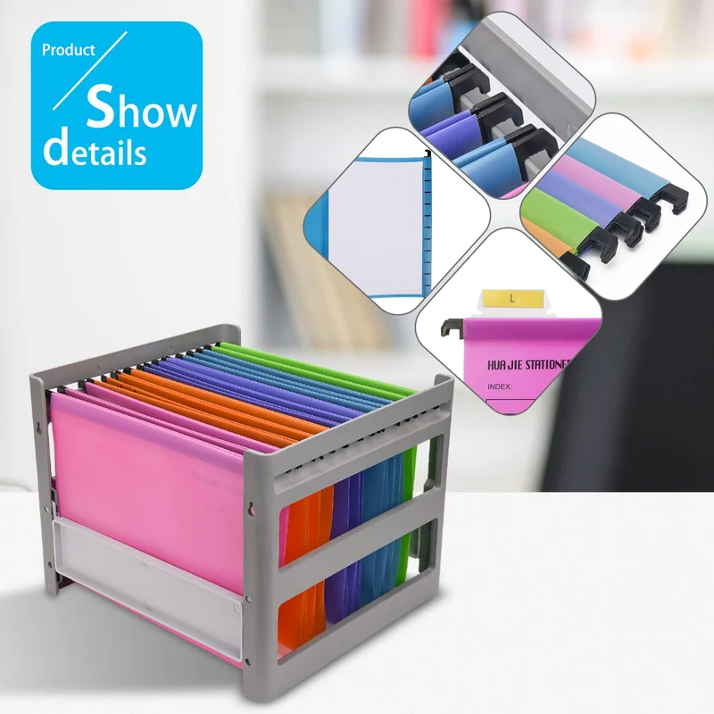 15 Stück PVC-Aktenschrank A4 Hängeregistraturen mit Tabs und Einsätzen für Büro, Schule, Schreibtisch, Aktenaufbewahrung