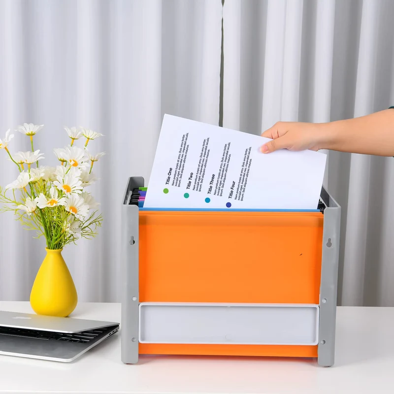 15 Stück PVC-Aktenschrank A4 Hängeregistraturen mit Tabs und Einsätzen für Büro, Schule, Schreibtisch, Aktenaufbewahrung