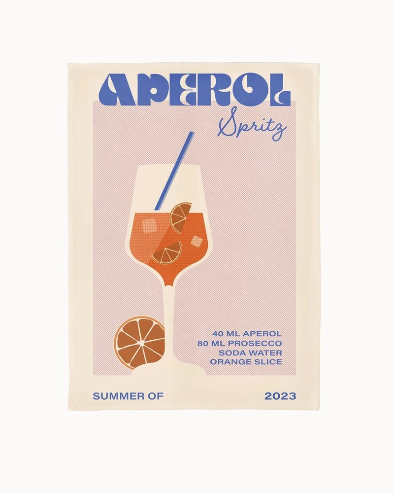 chic.mic 'Geschirrtuch - Aperol'