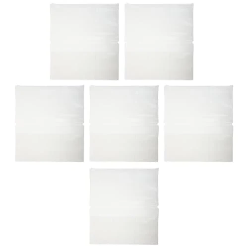 6 Stück Transparente PVC Notizbucheinlage mit Reißverschluss