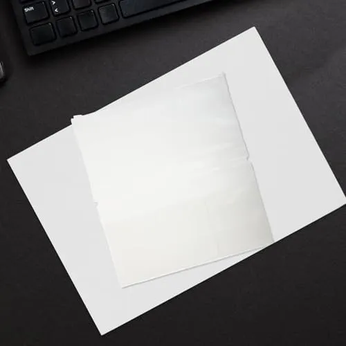 6 Stück Transparente PVC Notizbucheinlage mit Reißverschluss