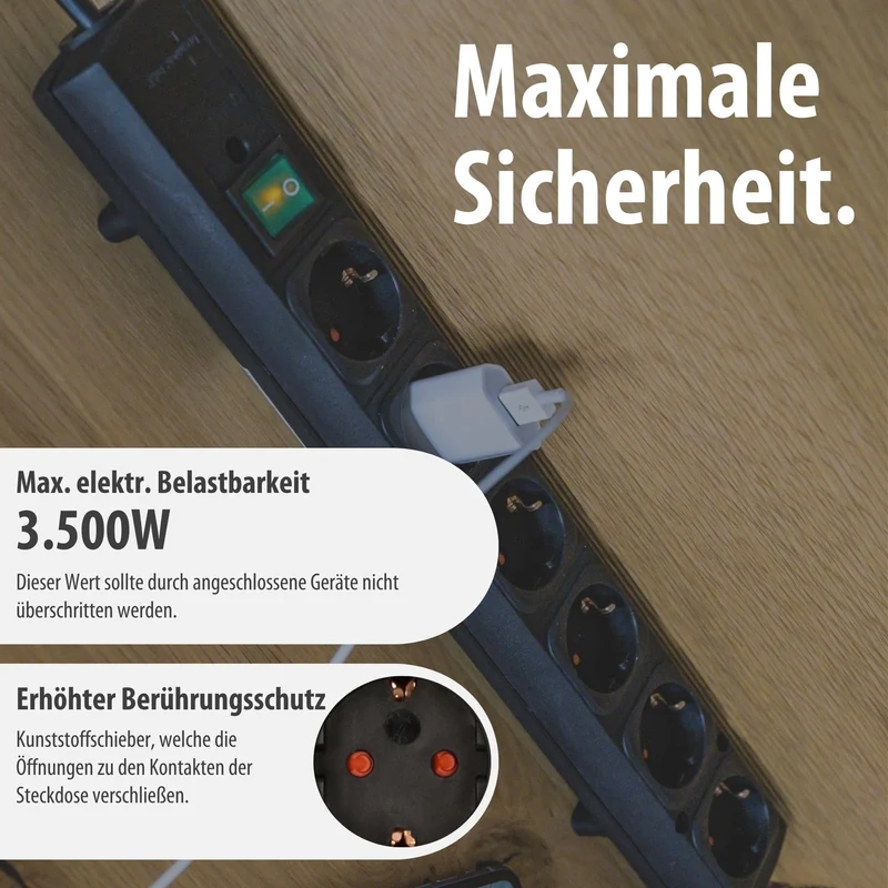 Brennenstuhl Comfort-Line Plus Steckdosenleiste 6-Fach