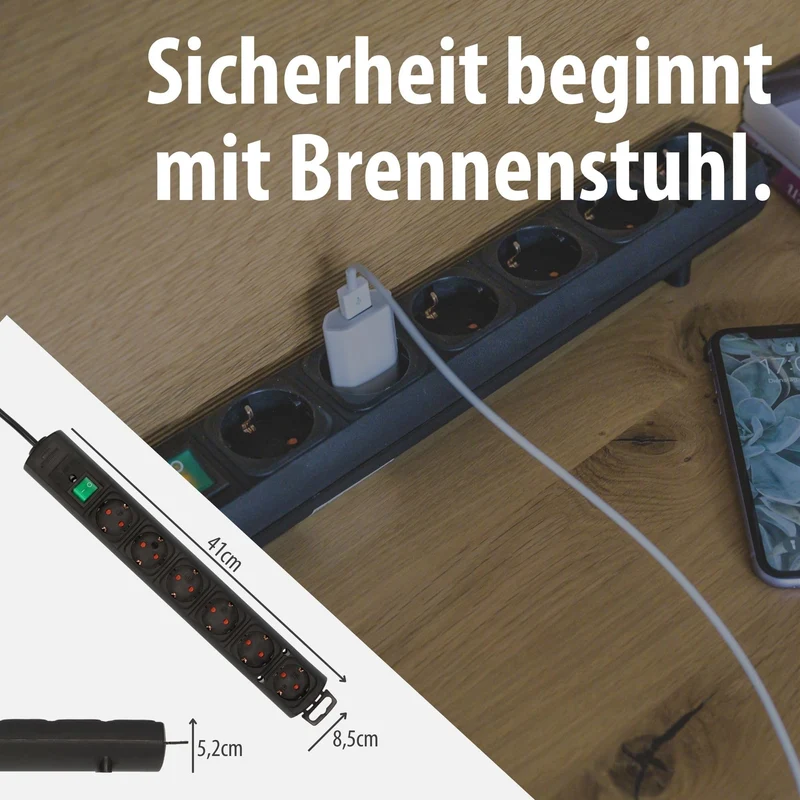 Brennenstuhl Comfort-Line Plus Steckdosenleiste 6-Fach