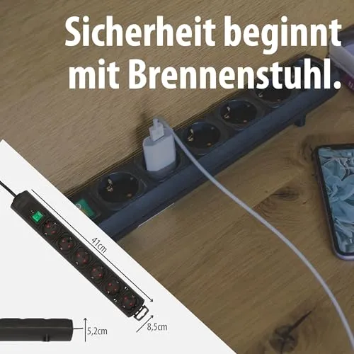 Brennenstuhl Comfort-Line Plus Steckdosenleiste 6-Fach