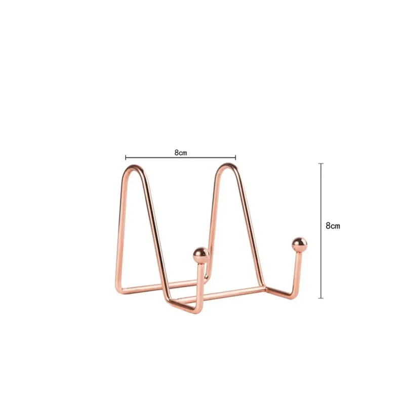 Zeitschriftenhalter Eisen Kunst Geometrische Desktop Platzierung Ständer Platte Telefon Buch Zeitung Sammlung Lagerung Rack Magazin Display Halter Dekorative Fur Stauraum(Plastic 6.5X6.8CM)