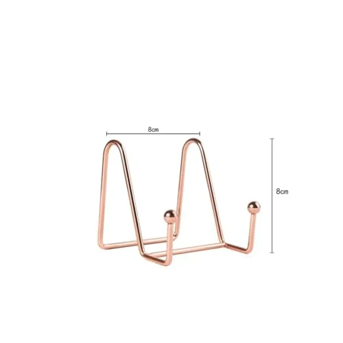 Zeitschriftenhalter Eisen Kunst Geometrische Desktop Platzierung Ständer Platte Telefon Buch Zeitung Sammlung Lagerung Rack Magazin Display Halter Dekorative Fur Stauraum(Plastic 6.5X6.8CM)