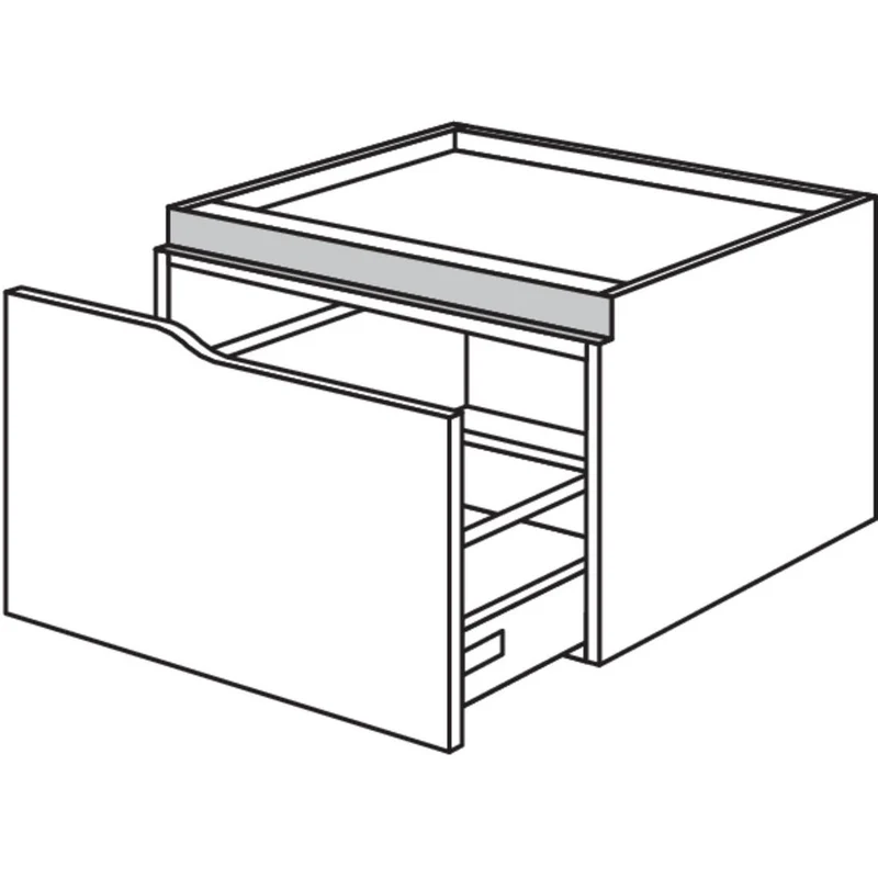 nobilia XL-Abschluss-Auszugschrank Curve NUAAC45-43 45 cm