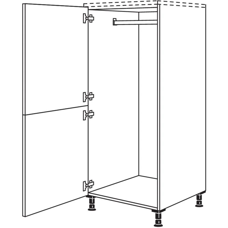 nobilia Highboard Garderobenschrank HDWG60 60 cm