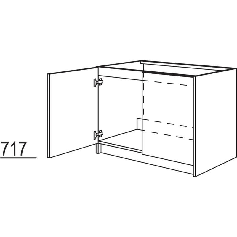 nobilia Spülen-Umbauschrank SPUBF90 90 cm