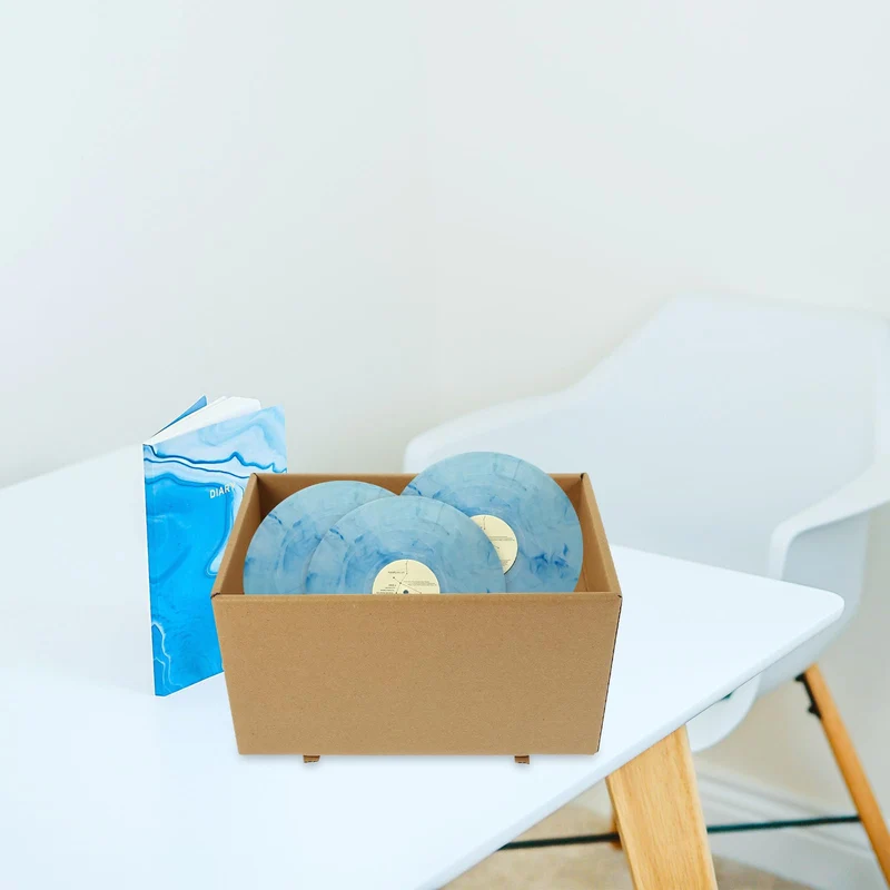 Healifty 2 Stück pack Große Aufbewahrungsbox aus Papier mit Deckel Langlebig und Praktisch zur Aktenaufbewahrung und Täglichen Dokumentenorganisation im Büro