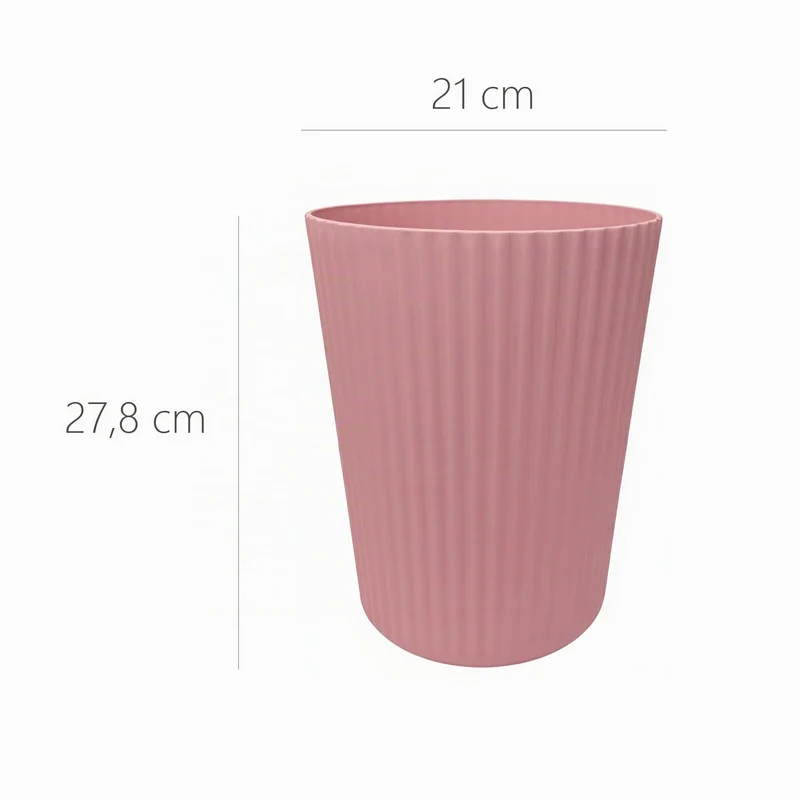 Papierkorb ANX Mülleimer Papiereimer 27,8 cm 9L | Pink
