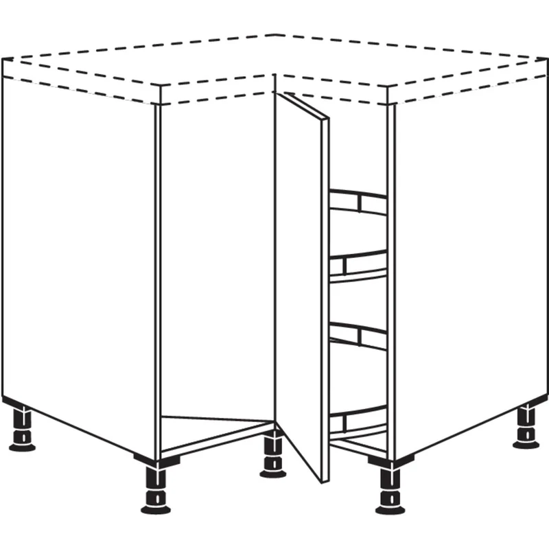 nobilia XL-Karussell-Eckschrank UEDK90-X 90 cm