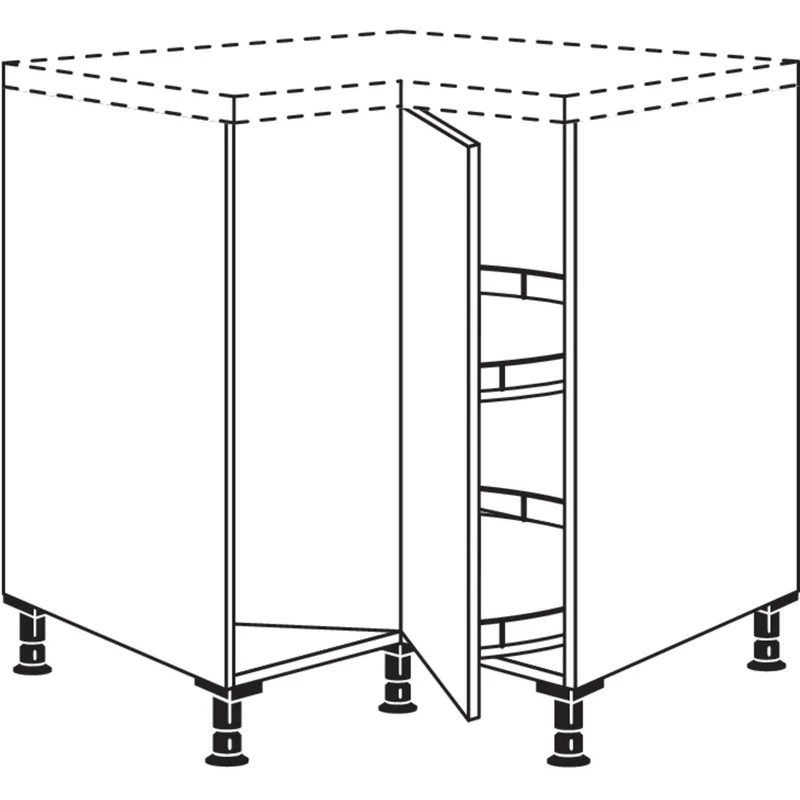 nobilia Maxi-Karussell-Eckschrank UEDK90-M 90 cm