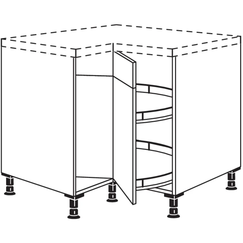 nobilia Karussell-Eckschrank UEK90 90 cm