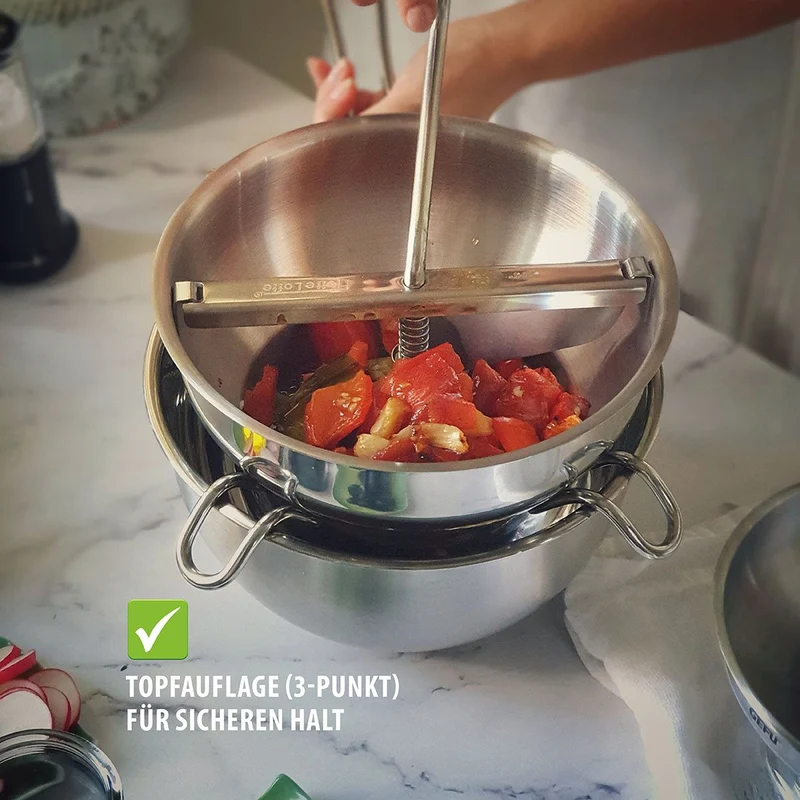 Gefu, Passiergerät "Flotte Lotte®", multifunktional mit 2 Lochscheiben