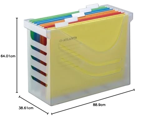 Djois, 2658026000 – Transparente A4 Hängeregisterbox 5 Euroflex