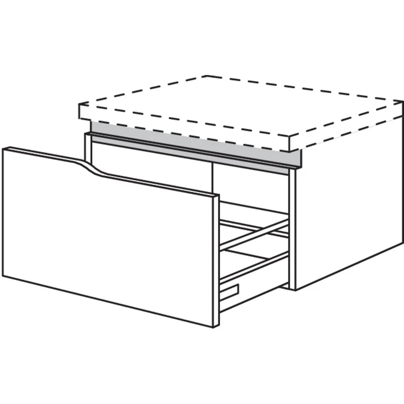 nobilia Abschluss-Auszugschrank Curve NBUAAC90-36 90 cm
