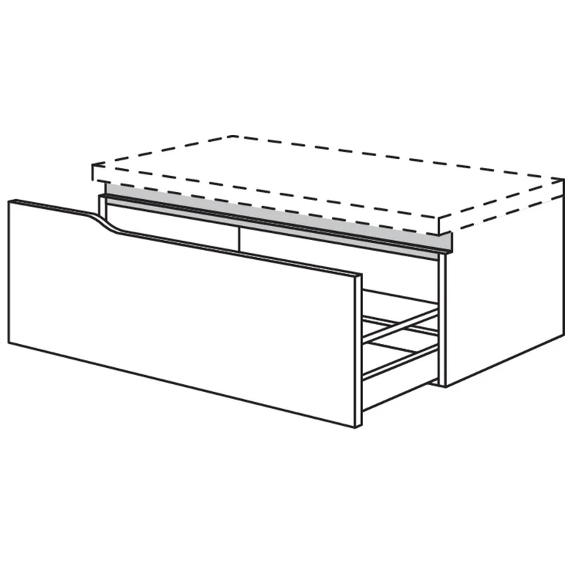 nobilia Abschluss-Auszugschrank Curve NBUAAC90-36 90 cm
