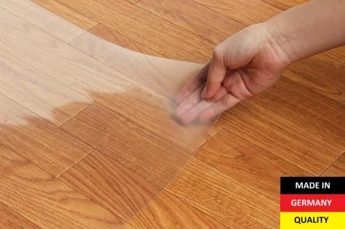 Bodenschutzmatte Bürostuhlunterlage Bodenmatte Stuhlunterlage Transparent Glasklar 100% (60 x 120 cm)