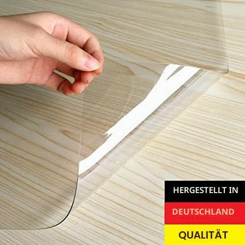 Bodenschutzmatte Bürostuhlunterlage Bodenmatte Stuhlunterlage Transparent Glasklar 100% (60 x 120 cm)