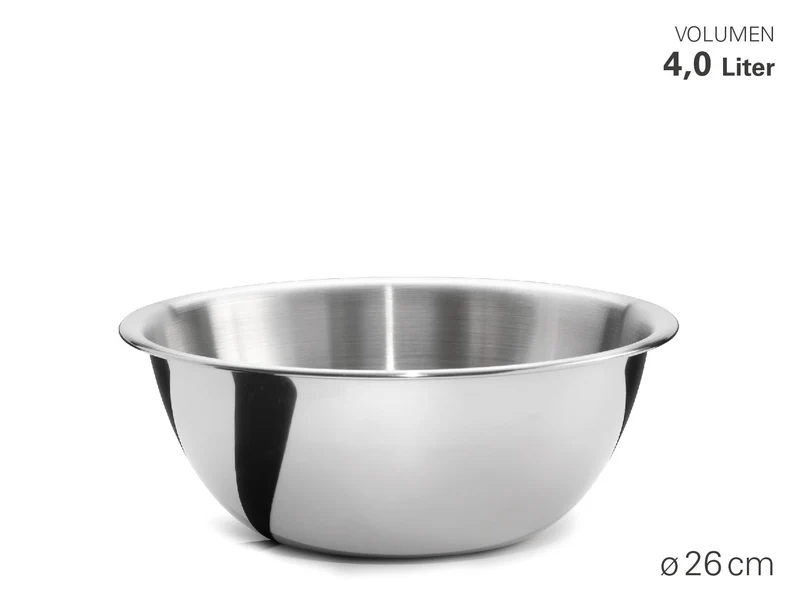WEIS - Schüssel "Classic" aus Edelstahl - Durchmesser 26 cm