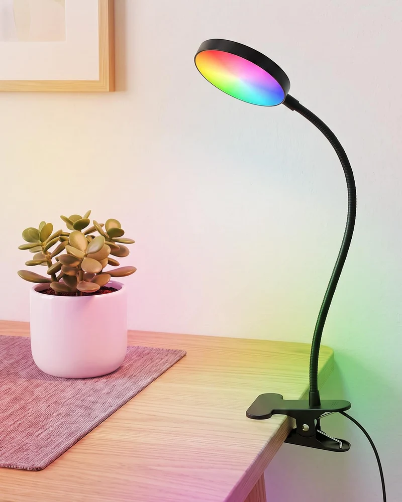 Leselampe Bett, USB LED Klemmlampe für Schlafzimmer, Schreibtisch, Dimmbar