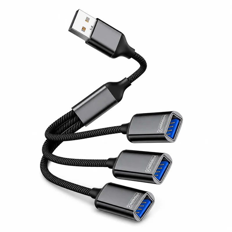 Avigers USB Splitter 1 auf 3 mit USB 3.0 und 2 USB 2.0 Ports