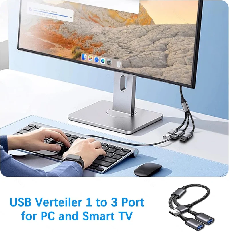 Avigers USB Splitter 1 auf 3 mit USB 3.0 und 2 USB 2.0 Ports