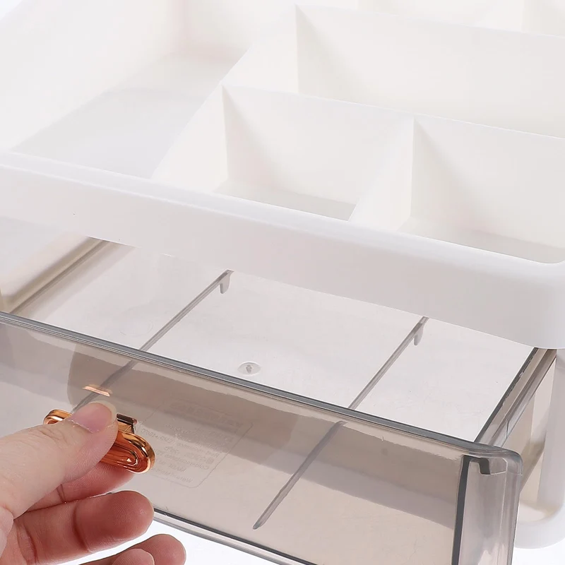 ABOOFAN Tischorganizer Aufbewahrungsbox mit Fächern aus Pp für Büroartikel
