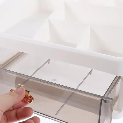 ABOOFAN Tischorganizer Aufbewahrungsbox mit Fächern aus Pp für Büroartikel