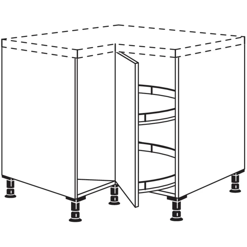 nobilia Karussell-Eckschrank UEDK90 90 cm