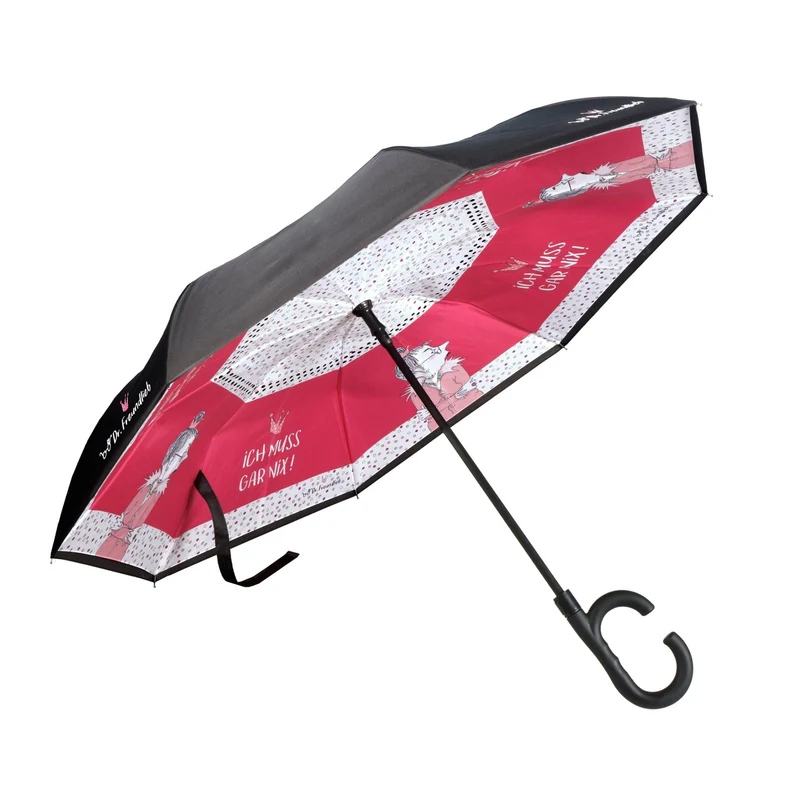 Goebel Dr. Freundlieb Upside-Down Schirm 'Ich muss gar nix 80cm' 2026