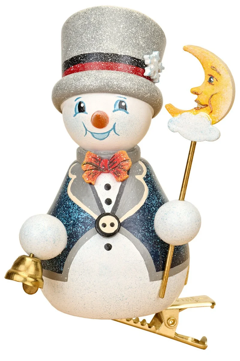 Hubrig Volkskunst 'Baumclipser - Schneemännchen Mondwächter 9cm' 2026