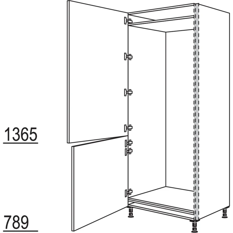 nobilia XL-Geräte-Umbau NGS194-76-2X 76,2 cm