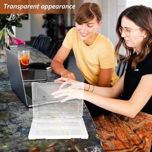 PLAFOPE 3stücke Transparente Aufbewahrungsbox aus Kunststoff mit Deckel Kleiner Organizer-box für Fotoaufbewahrung Aktenordner-organizer aus Strapazierfähigem Pp für Büro und Zuhause