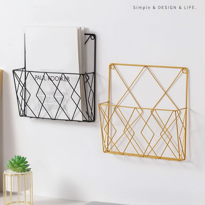 Metall Zeitschriftenhalter Wand Dokumenten Organizer
