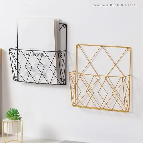 Metall Zeitschriftenhalter Wand Dokumenten Organizer