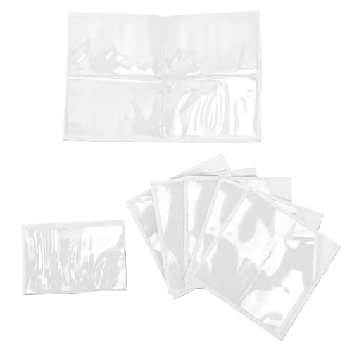 Transparente Klebetaschen für Planer, 5,9x3,9 Zoll Klare Eckhalter